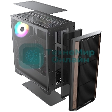 Компьютерный корпус без блока питания Case Raijintek AGOS MAX, Midi-Tower, TG, 1x140мм ARGB, 2xUSB 3.0 + 1xUSB 2.0, E-ATX, ATX, mATX, mITX черный