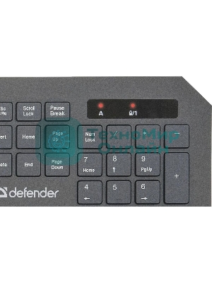 Комплект клавиатура+мышь Defender Berkeley C-925 беспроводной, USB, 1600 DPI, чёрный