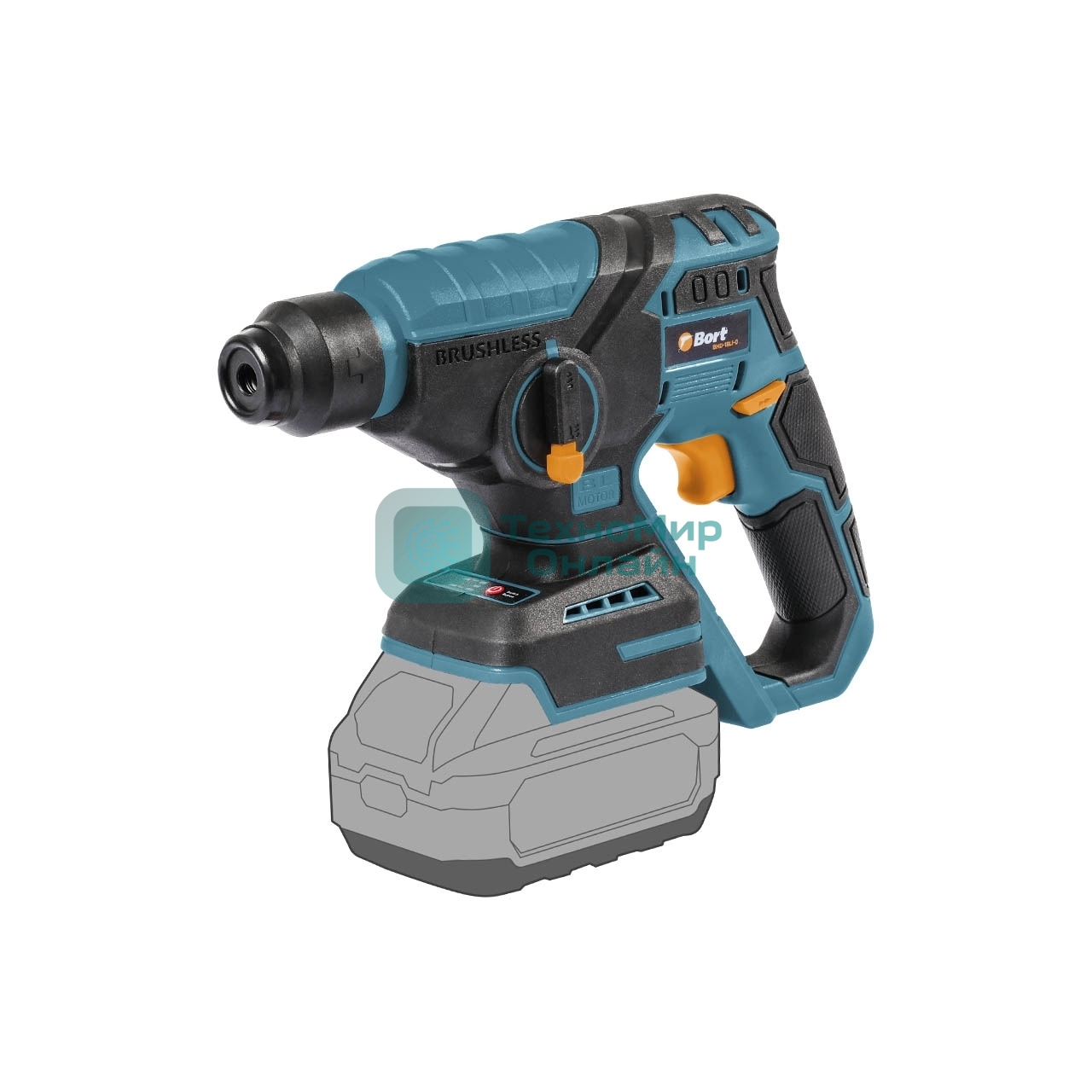 Перфоратор Bort BHD-18Li-0, SDS-plus, 18 В, 1.7 Дж, от аккумулятора