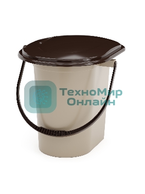 Ведро-туалет 17л Альтернатива М1319 коричневый