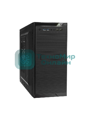 Компьютерный корпус Minitower ExeGate QA-412U Black, mATX, (XP350, Black, 120мм), 2хUSB+2хUSB 3.0, Audio