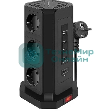 Сетевой фильтр QUMO Power Tower PRO PD 8SP4U (P-0004)