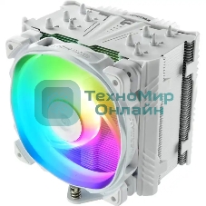 Кулер для процессора Alseye ETS-T50A-W-ARGb белый, 120 мм, алюминий/медь, 1600 об/мин, 24 дБ, 4 pin, 230 Вт, 160 мм