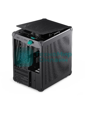 Компьютерный корпус JONSBO Computer Case C6Handle black hang-in version черный, Mini-Tower, материнская плата mATX, без БП, прозрачная боковая панель