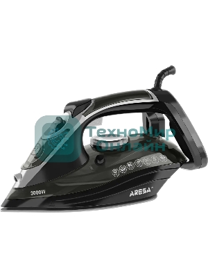 Утюг ARESA AR-3129 черный, 3150 Вт, 50 г/мин, 150 г/мин, 350 мл
