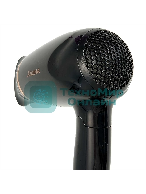 Фен АКСИНЬЯ КС-705 черный/золотистый, 1200 Вт, компактный