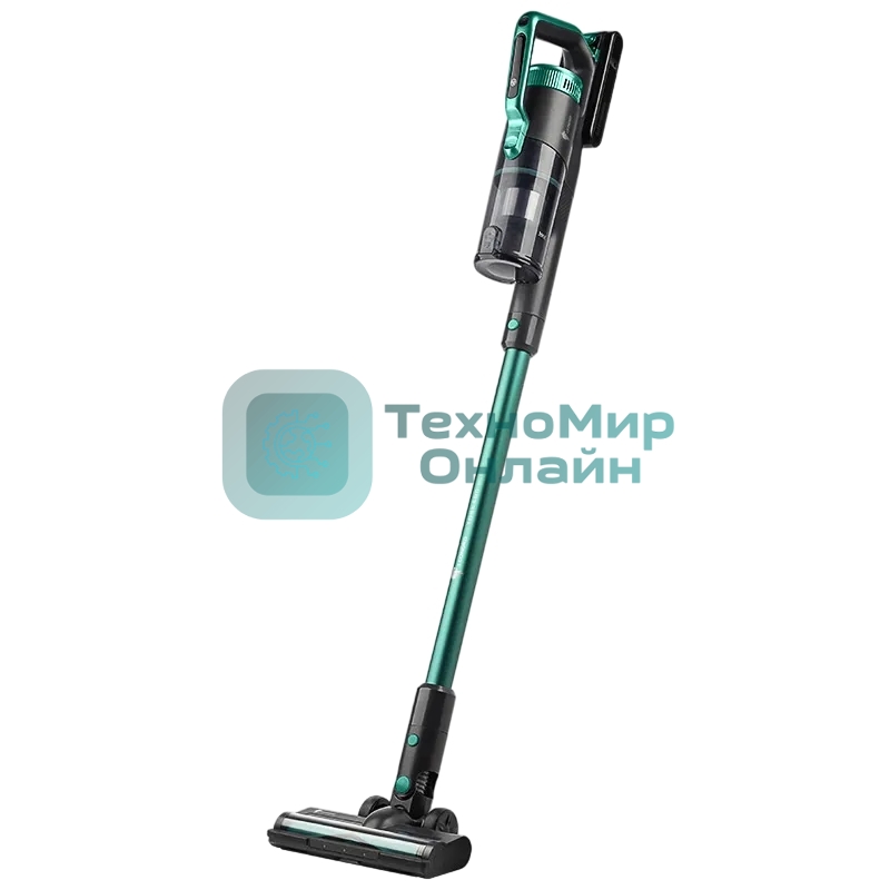 Пылесос вертикальный Leonord LE-1406 BLDC черный/зеленый, питание от аккумулятора, 250 Вт, уборка сухая, пылесборник 0,5 л
