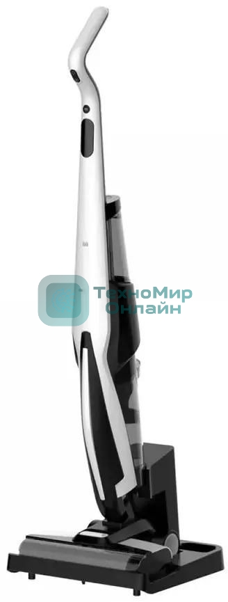 Пылесос вертикальный Deerma VXPD141 черный/белый, питание от аккумулятора, 253 Вт, уборка влажная/сухая, пылесборник 0.55 л