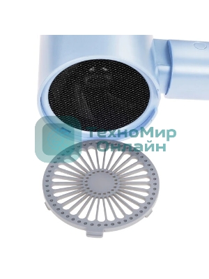 Фен Centek CT-2203 синий, 1600 Вт, компактный, ионизация