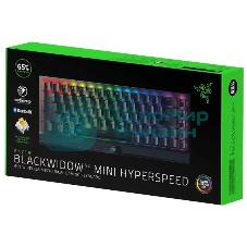 Клавиатура Razer BlackWidow V3 Mini HyperSpeed гибридная, USB Type-A, Bluetooth, радиоканал, чёрный