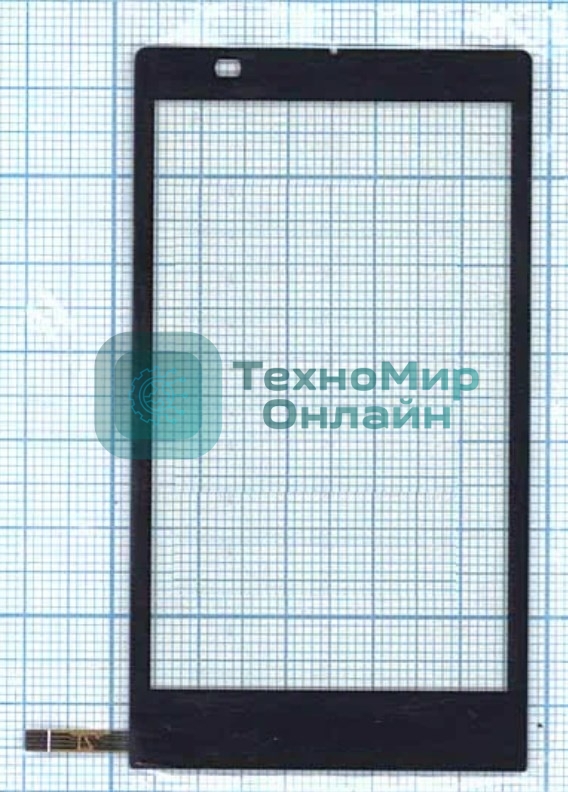 Сенсорное стекло (тачскрин) для Philips Xenium X809, черное