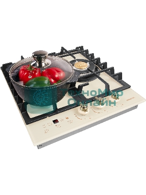 Варочная поверхность HIBERG VM 4535 Y, бежевый