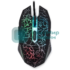 Мышь проводная Oklick 896G черный, 12800 dpi, USB, кнопки - 5