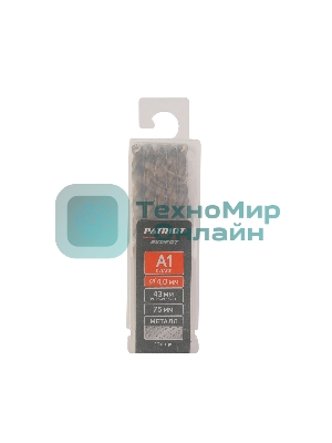 Сверло PATRIOT EXPERT по металлу, Р6М5К5, 4,0 мм, упаковка 10 шт