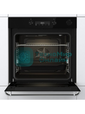 Встраиваемый духовой шкафКоллекция: Ora-Ito, Тип: независимый, Габаритные размеры (ВxШxГ), см: 59.5 х 59.5 х 56.4, : черный, Количество режимов: 11, Тип очистки: паром AquaClean, Телескопические направляющие: на 1 уровне