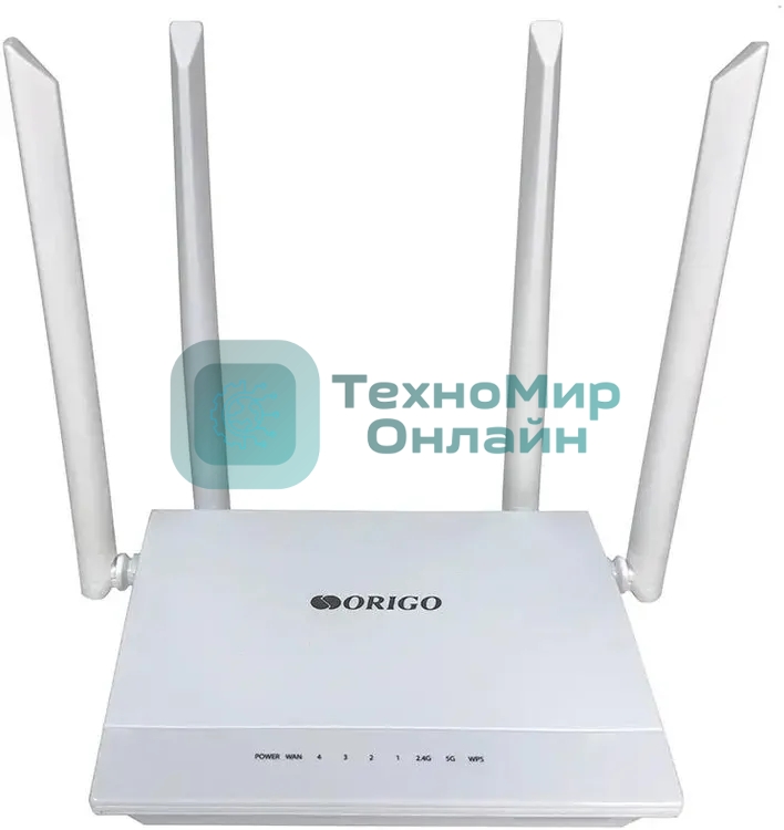 Маршрутизатор/Беспроводной двухдиапазонный маршрутизатор AC1200, 1x1000Base-T WAN, 4x1000Base-T LAN, 4 внешние антенны 5 dBi