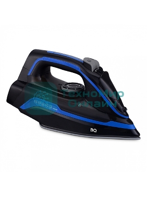 Утюг беспроводной BQ SIC1002 черный/синий, 2600 Вт, 35 г/мин, 140 г/мин, 320 мл