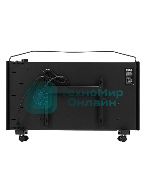 Конвектор электрический Denzel XCE-2000B черный, 2000 Вт, 25 м2, термостат