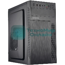 Компьютерный корпус Digma DCC-MN301 черный без БП mATX 1x80мм 2x120мм 1xUSB 2.0 1xUSB 3.0 audio