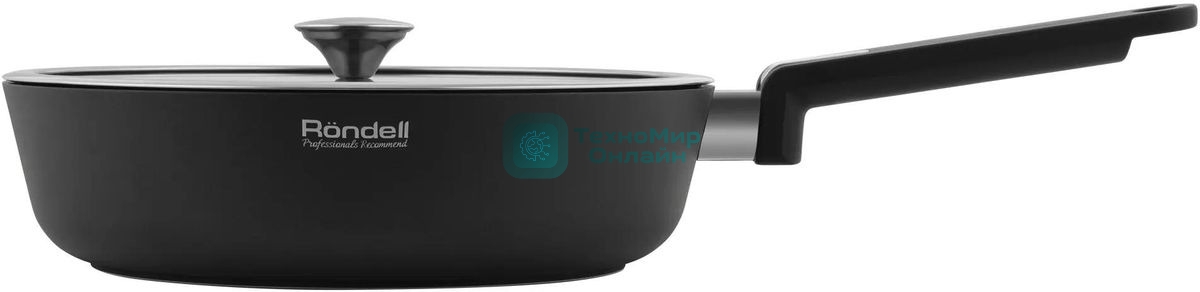 Сотейник Rondell Modern RDA-1724, 28 см, с крышкой, черный