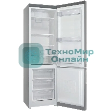 Холодильник Stinol STN 200 G, серебристый двухкамерный 249/75л морозилка снизу, No Frost