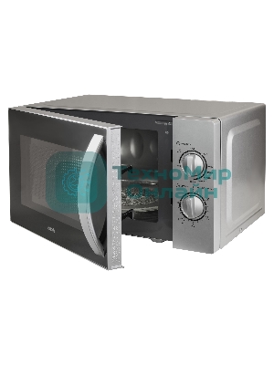 Микроволновая печь BBK 20MWG-740M/S серебро, 20 л, 700 Вт, переключатели - поворотный механизм