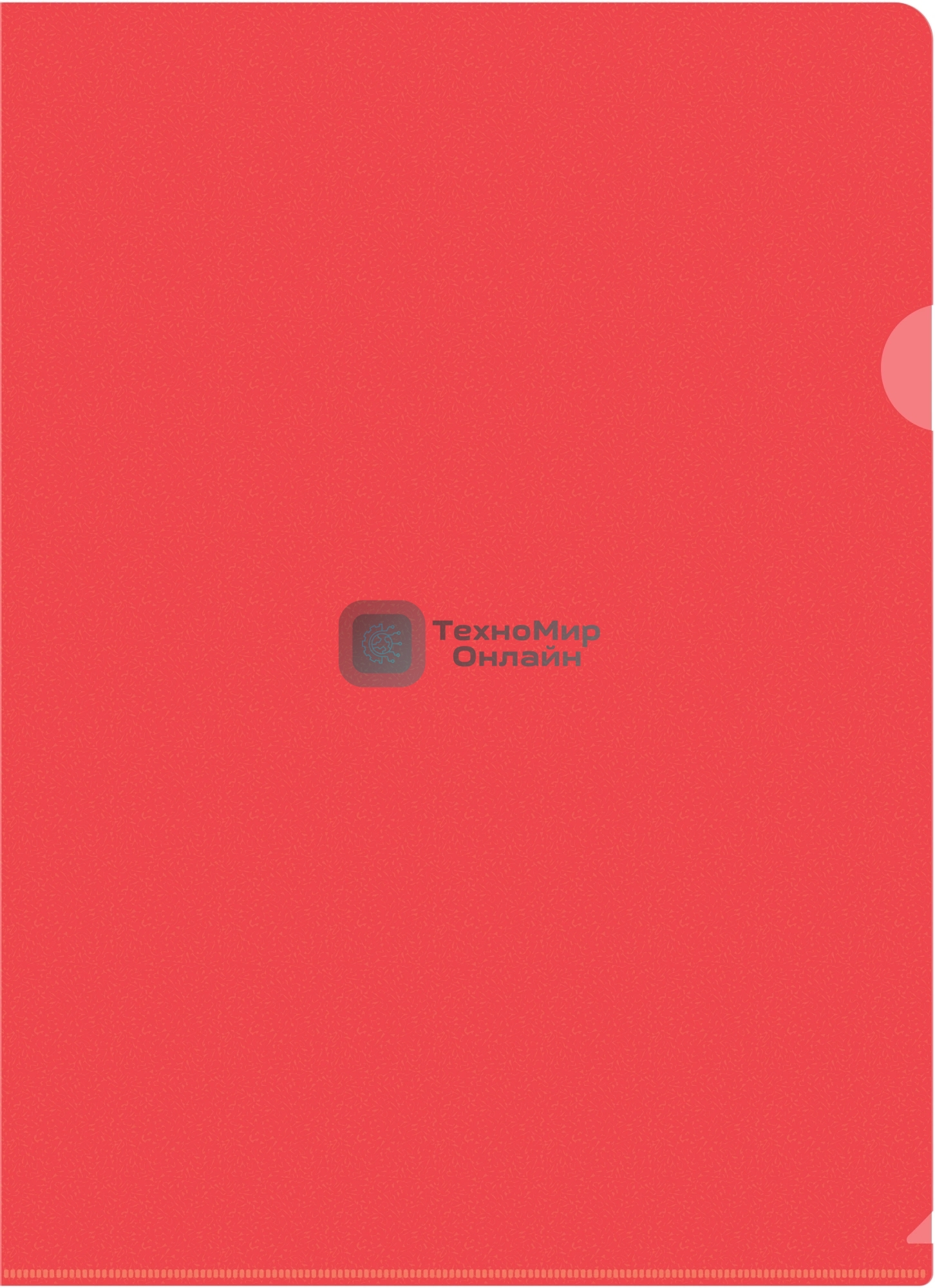 Папка-уголок Silwerhof Eco тисненый A4, пластик, 0.12мм, красный