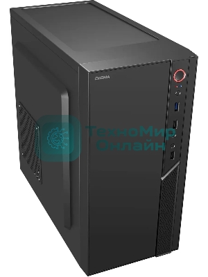 Компьютерный корпус Digma DCC-MN306 черный без БП mATX 1x80мм 1x92мм 2x120мм 2xUSB 2.0 1xUSB 3.0 audio