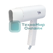 Фен Puff 1802 белый, 1800 Вт, компактный, ионизация