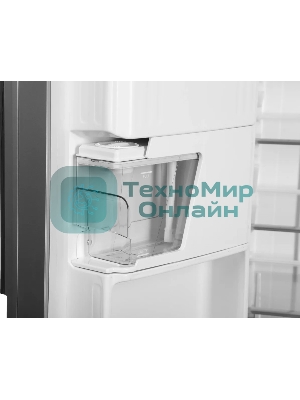 Холодильник Hitachi R-W660PUC7X GS серебристый стекло двухкамерный 396/144л морозилка сверху, No Frost, Side by Side