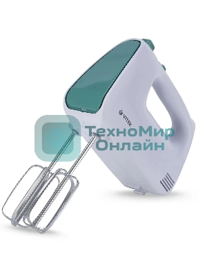 Миксер ручной Vitek VT-1490 белый/зеленый