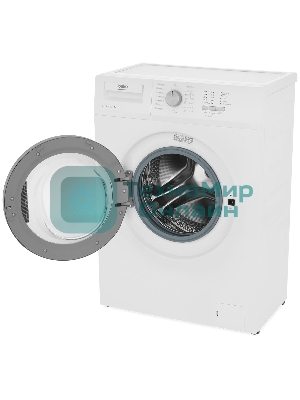 Стиральная машина Beko WRS 54P1 BSW белый, загрузка фронтальная 5 кг, 800 об/мин, класс: A-10%