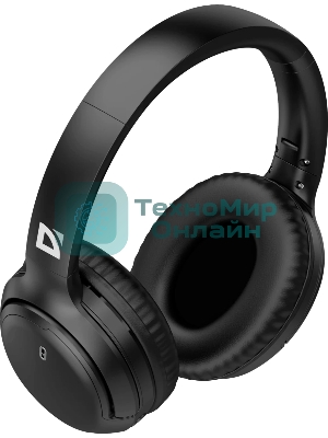 Беспроводные/проводные наушники Defender FreeMotion B1035 черный, накладные, Bluetooth + проводной, складная конструкция
