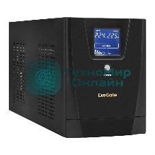 Источник бесперебойного питания ExeGate EX292637RUS SpecialPro Smart LLB-3000.LCD.AVR.2SH.4C13.RJ.USB 3000VA/1800W, LCD, AVR,2*Schuko+4*C13,RJ45/11,USB, металлический корпус, черный