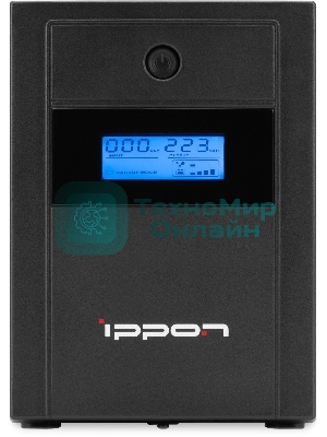Источник бесперебойного питания Ippon Back Basic 1200 LCD Euro 720Вт 1200ВА черный