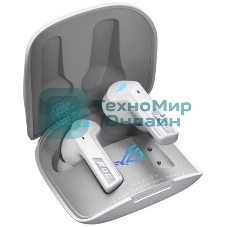 Гарнитура ASUS ROG Cetra True Wireless SpeedNova белый, беспроводная, радиоканал, до 26 ч, совместимость с PS5