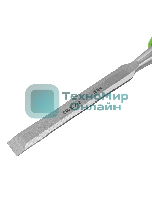 Долото-стамеска Сибртех, 12 мм, двухкомпонентная рукоятка