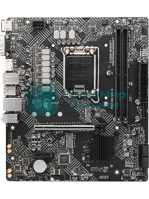 Материнская плата MSI PRO H610M-G OEM LGA 1700, Intel H610, 2xDDR5, 4xSATA, 1xM.2 (PCIe 3.0 x4), 1xPCIe 4.0 x16, 2xPCIe x1, 1xVGA, 1xHDMI, 1xDP, 1x1Gb LAN, 4xUSB-A 5Gbps, 2xUSB-A 2.0, 1xPS/2, 3x3.5 мм, 7.1, чёрный, mATX