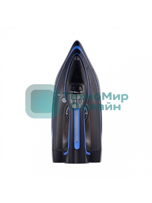 Утюг беспроводной BQ SIC1002 черный/синий, 2600 Вт, 35 г/мин, 140 г/мин, 320 мл