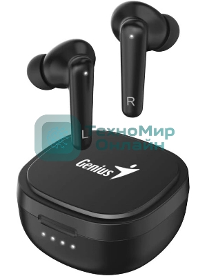 Наушники TWS Genius HS-M910BT черный, внутриканальные, Bluetooth 5.3, шумоподавление, до 4 ч