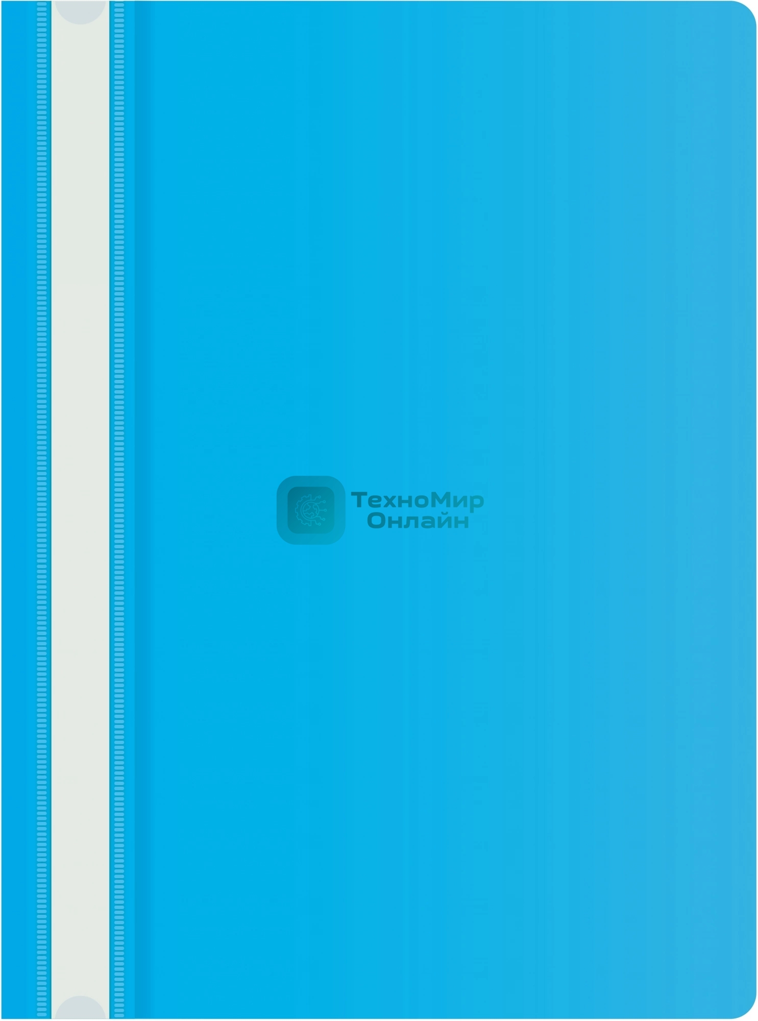 Папка-скоросшиватель Silwerhof Eco A4, прозрачный верхний лист, пластик, голубой