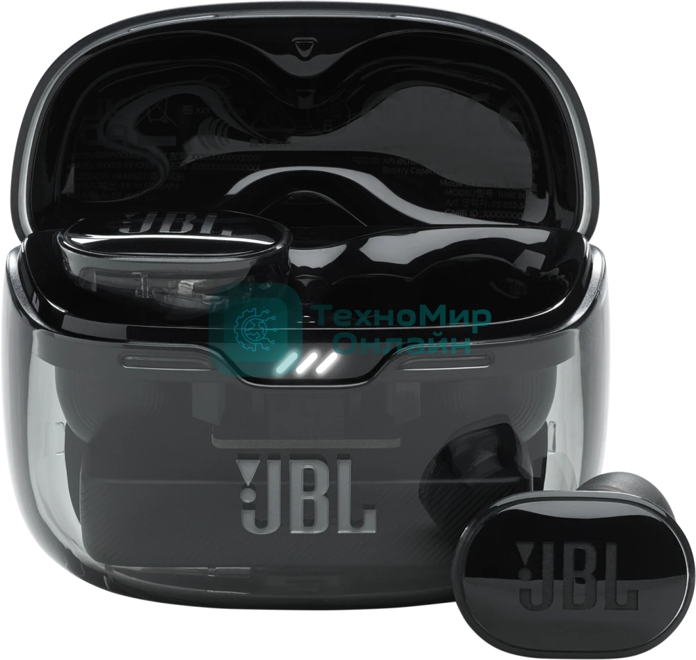 Наушники TWS JBL Tune Buds Ghost черный, внутриканальные, Bluetooth, активное шумоподавление