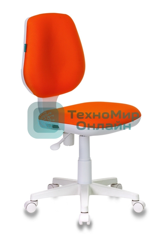 Кресло детское Бюрократ CH-W213/TW-96-1 оранжевый TW-96-1 (пластик белый)