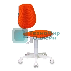 Кресло детское Бюрократ CH-W213/TW-96-1 оранжевый TW-96-1 (пластик белый)