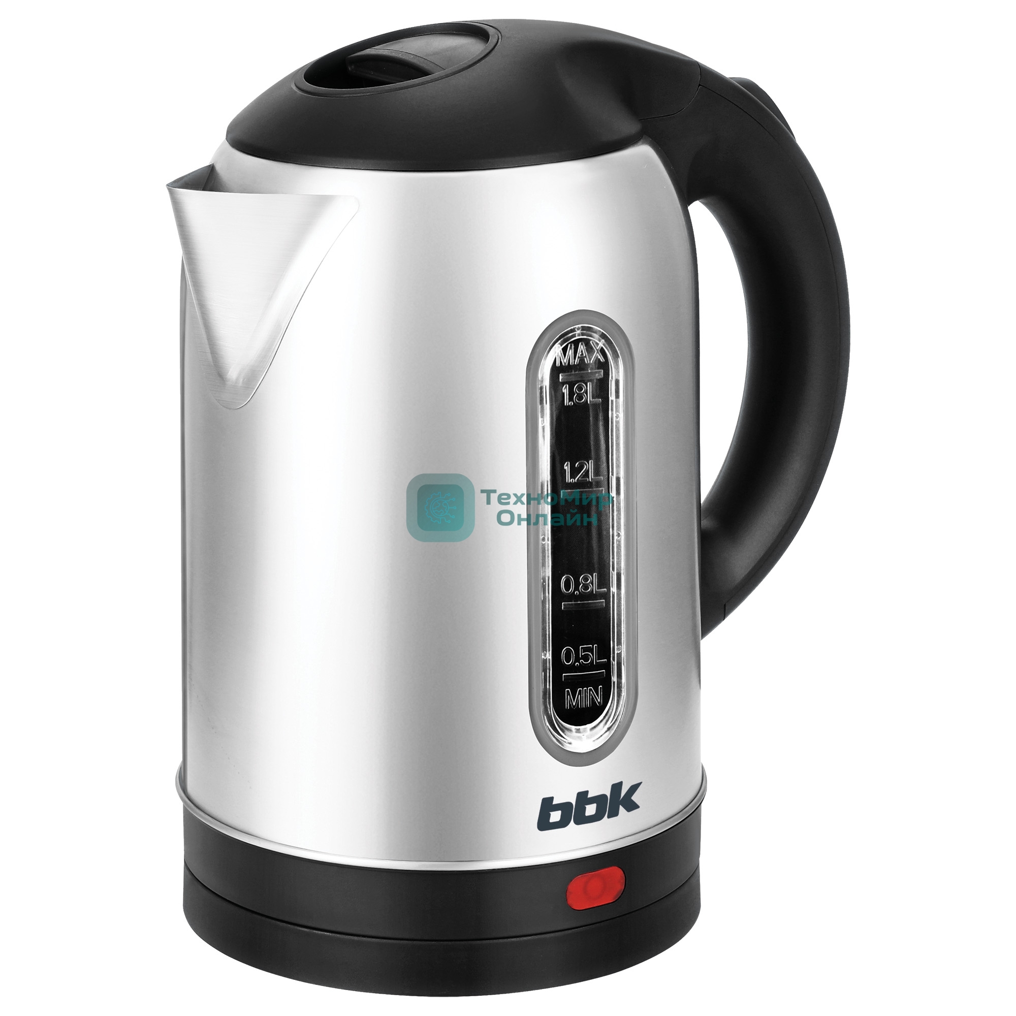 Чайник электрический BBK EK1815S черный/нержавеющая сталь