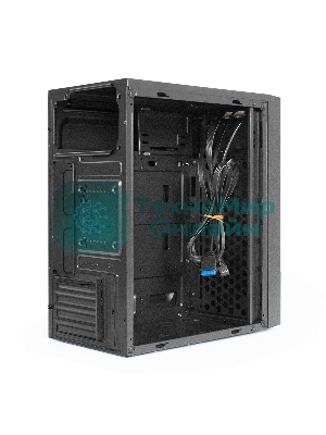Компьютерный корпус Minitower ExeGate BAA-114U2-UNS450 (mATX, БП UNS450 с вент. 12см, 1хUSB+2хUSB 3.0, аудио, черный)