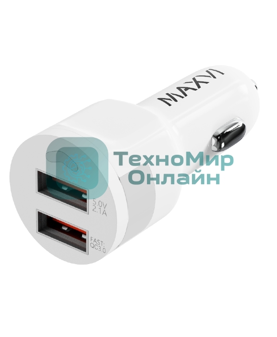 Автомобильное зарядное устройство Maxvi CCM-522 Plus M белый 5.2A