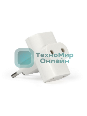 Разветвитель Smartbuy, 3 гнезда под плоскую вилку белый 6А 250B (SBE-06-A04-3)