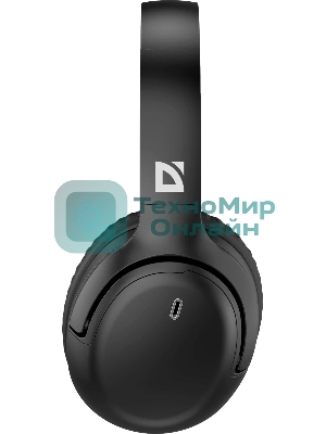 Беспроводные/проводные наушники Defender FreeMotion B1035 черный, накладные, Bluetooth + проводной, складная конструкция