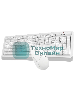 Комплект клавиатура+мышь A4Tech FStyler FG1012 беспроводной, USB, 1200 DPI, белый